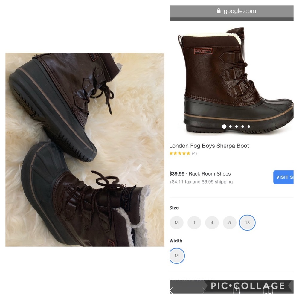 London Fog Rain/ Snow boots